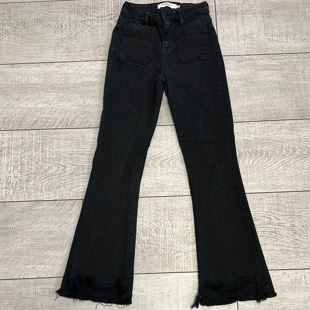 Hidden Chic Black Flare Jeans for Women
